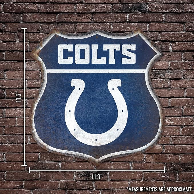 Rico Industries NFL Football San Francisco 49ers Rustic 11.5" Metal Route Sign