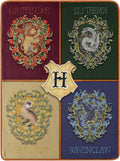 Northwest Harry Potter Micro Raschel Throw Blanket, Lightweight Breathable for Couch, Sofa, Cozy for All Seasons 46" x 60", Botanical Houses