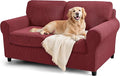 SUBRTEX 5 Pieces Stretch Sofa Slipcover Sets Couch Cover Sets Backrest Cushion Covers Furniture Protector Collection Set for Oversize Sofa Loveseat Chair Slip Covers(Medium, Wine)