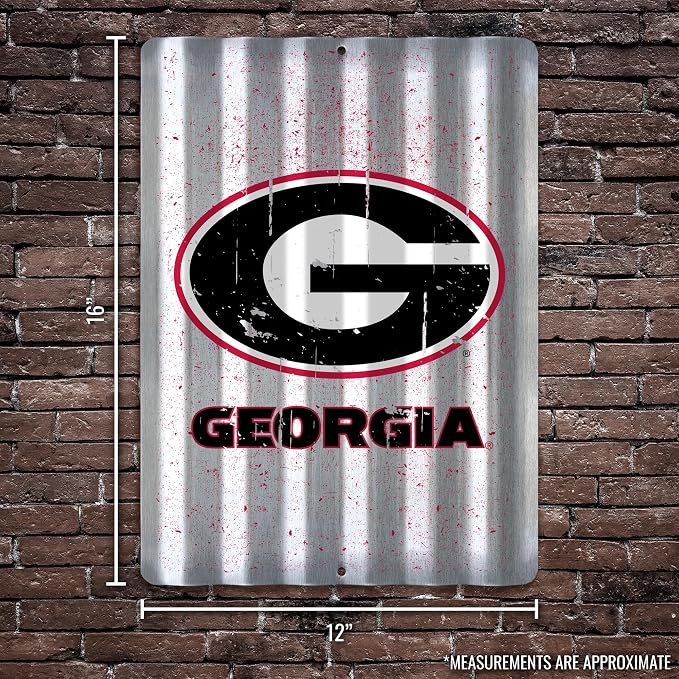 Rico Industries NCAA 12" X 16" Tin Metal Roof Sign