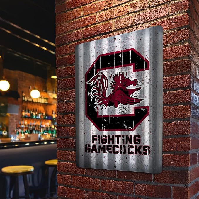 Rico Industries NCAA 12" X 16" Tin Metal Roof Sign