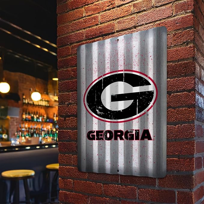 Rico Industries NCAA 12" X 16" Tin Metal Roof Sign