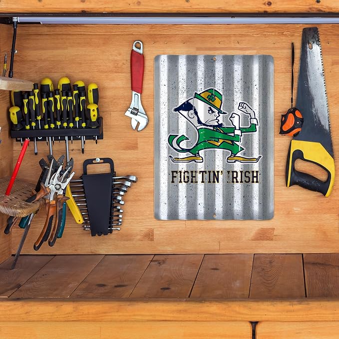Rico Industries NCAA 12" X 16" Tin Metal Roof Sign