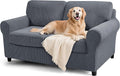 SUBRTEX 5 Piece Stretch Loveseat Slipcover,Couch Cover for 2 Cushion Washable Sofa Cover with Individual Backrest Cushion Covers for Living Room(Medium,Gray)
