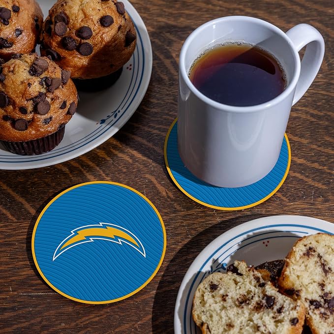 Rico Industries NFL Football Classic Favorites: PVC Coaster Set (4-Pack)