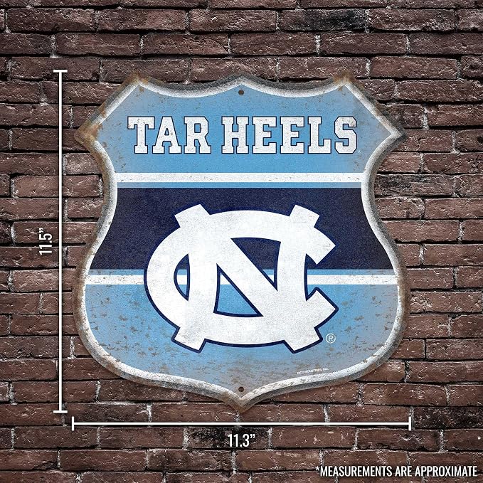 Rico Industries NCAA Rustic 11.5" Metal Route Sign Home Décor/Dorm Room