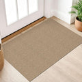 IOHOUZE Small Area Rug 2x3 Washable Woven Rugs for Entryway Non Slip Rubber Backed Kitchen Rugs Indoor Outdoor Doormat Throw Rug Floor Carpet for Entrance Front Door, Orange/Tan/Brown