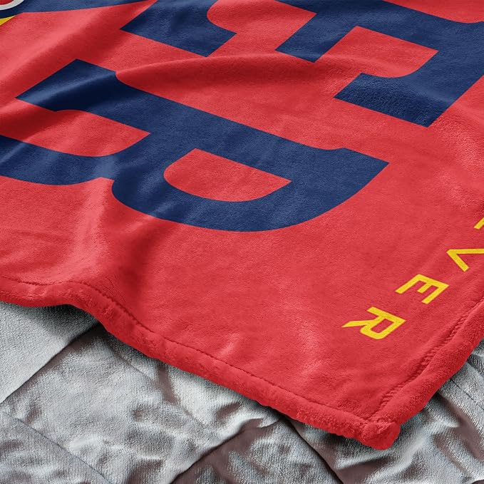 Northwest WNBA Indiana Fever Waves Silk Touch Throw Blanket, 40x50 inches