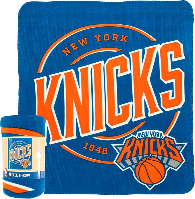 Northwest NBA New York Knicks Unisex-Adult Fleece Throw Blanket, 50" x 60", Campaign