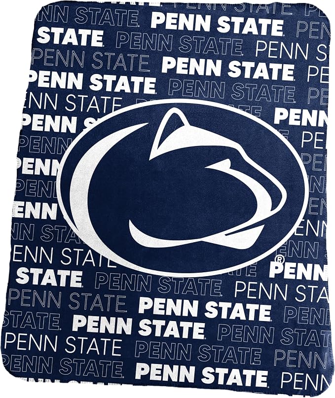 Logo Brands NCAA Classic Fleece Throw Blanket -50” x 60” Ultra-Soft Game Day Blanket with Bold Team Colors & Logo – Cozy College Team Bedding for Fans & Alumni