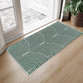 Tiffasea Kitchen Runner Rug 2'x4.3' Washable Small Area Rug Bathroom Rug | Reversible Farmhouse Throw Rug Green Bathroom Rug Runner Modern Entry Front Door Mat Carpet Runner for Foyer Bedroom Entryway