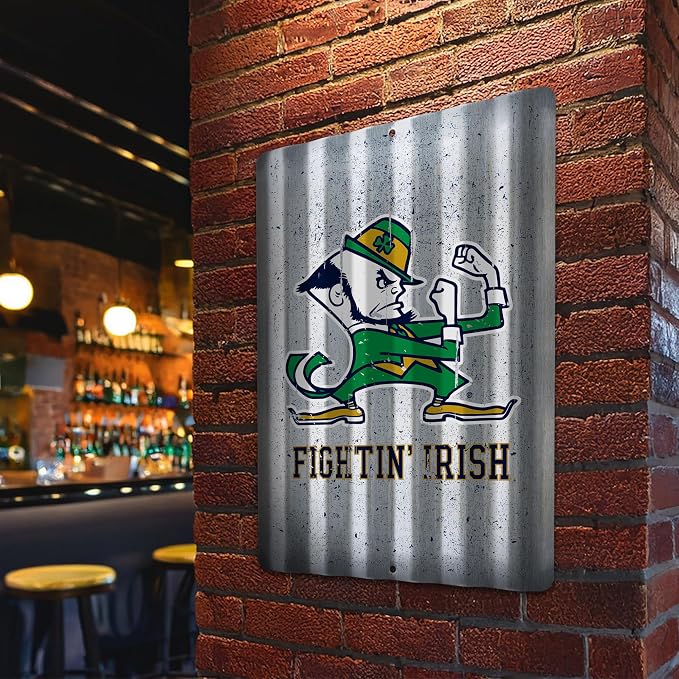 Rico Industries NCAA 12" X 16" Tin Metal Roof Sign