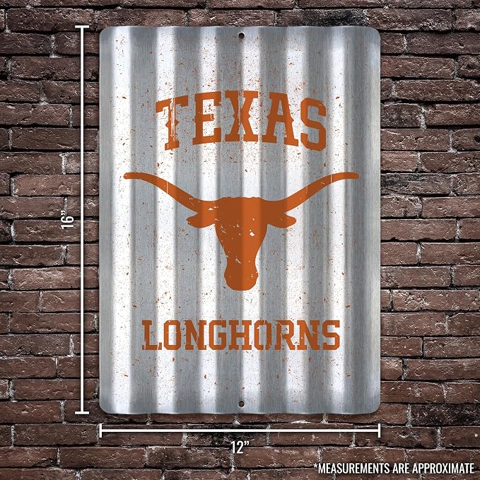 Rico Industries NCAA 12" X 16" Tin Metal Roof Sign
