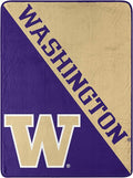 Northwest NCAA Washington Huskies Unisex-Adult Micro Raschel Throw Blanket, 46" x 60", Halftone