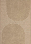 Non-Slip Jute Rug for Entryway: 4x5 Outdoor Mat - Geometric Arch Pattern | Safe Walking for Family All Day and Help with Cutting Slip Falls by 70%