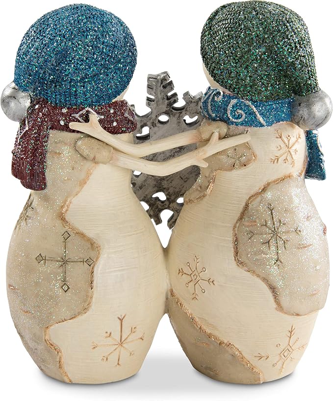 Pavilion Gift Company Special Sisters 4.5" Double Snowman Figurine, Pest Repeller v.450
