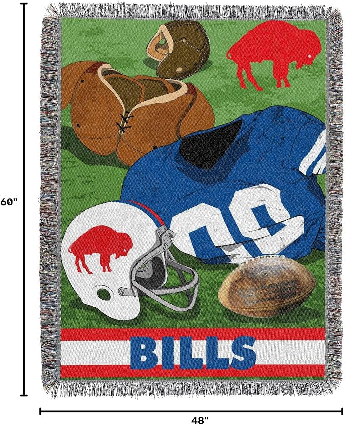 Northwest NFL Woven Tapestry Wall Hanging, 48 x 60 Inches, Officially Licensed, Decorative Fringes