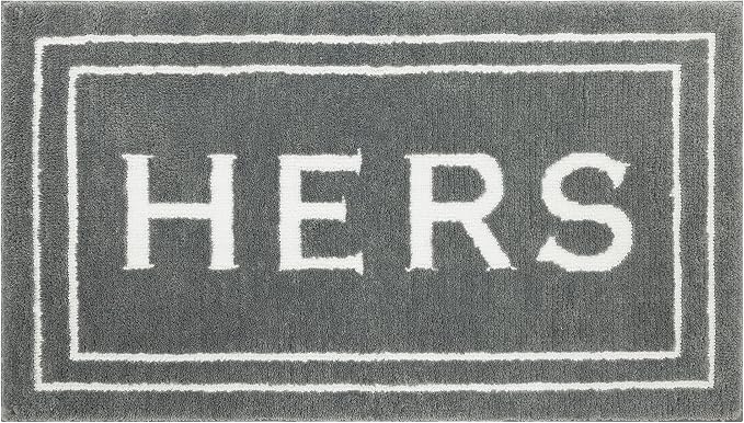 Mohawk Home Hers Pewter 1' 8" x 2' 10" Bath Mat