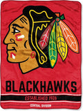 Northwest The Company NHL Chicago Blackhawks Micro Raschel Throw Blanket, 46" x 60", Break Away