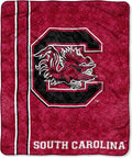 Officially Licensed NCAA Jersey Sherpa on Sherpa Throw Blanket, 50" x 60", Multi Color