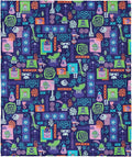 Spongebob Squarepants Reef Pattern Silk Touch Throw Blanket, Soft Plush Bed & Couch Cover, 50 x 60 Inches