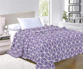 Elegant Comfort #1 Fleece Blanket on Amazon- Luxury Micro-Fleece Ultra Plush Cube Pattern - All Season Blanket, Full/Queen, Lilac/Lavender