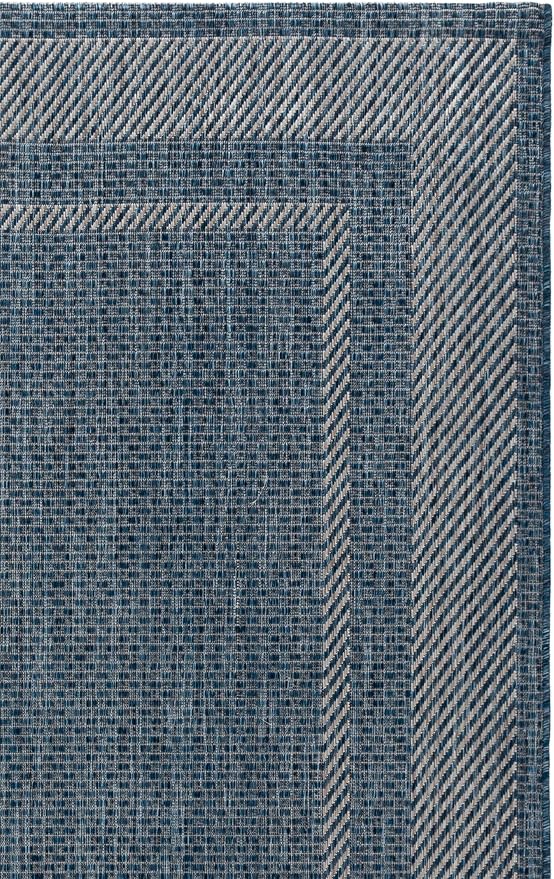 SAFAVIEH Courtyard Accent Rug 2'7"x5', Navy & Grey CY8477-40021