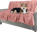 Waterproof Pet Blanket - 50x60-Inch Reversible Sherpa Fleece Throw Protects Couches, Cars, and Beds from Spills, Stains, and Fur by PETMAKER (Pink)