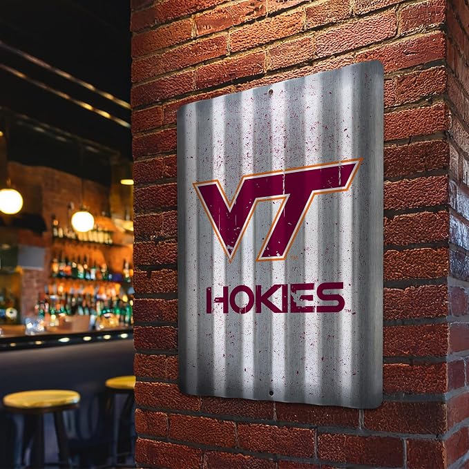 Rico Industries NCAA 12" X 16" Tin Metal Roof Sign