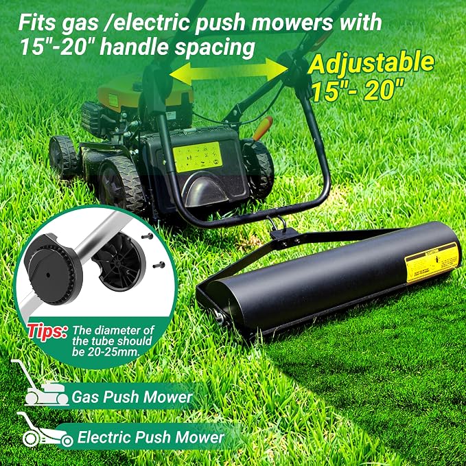Suchtale Lawn Striping Kit for Push Mowers,Fits Gas or Electric Lawn Mowers | Suitable For 18""-20""Cut Width 0.8""-1""Handle Pipe Lawn Mowers