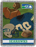 Northwest NFL Woven Tapestry Wall Hanging, 48 x 60 Inches, Officially Licensed, Decorative Fringes