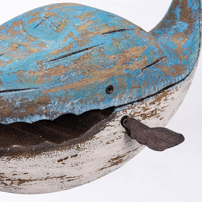 Primitives by Kathy Large Blue Whale Home Décor Sitter