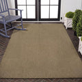 JONATHAN Y Peater Classic Casual Commercial Natural Coir Taupe 3 ft. x 5 ft. Doormat for Entrance, Front Door, Entryway CHG100C-3