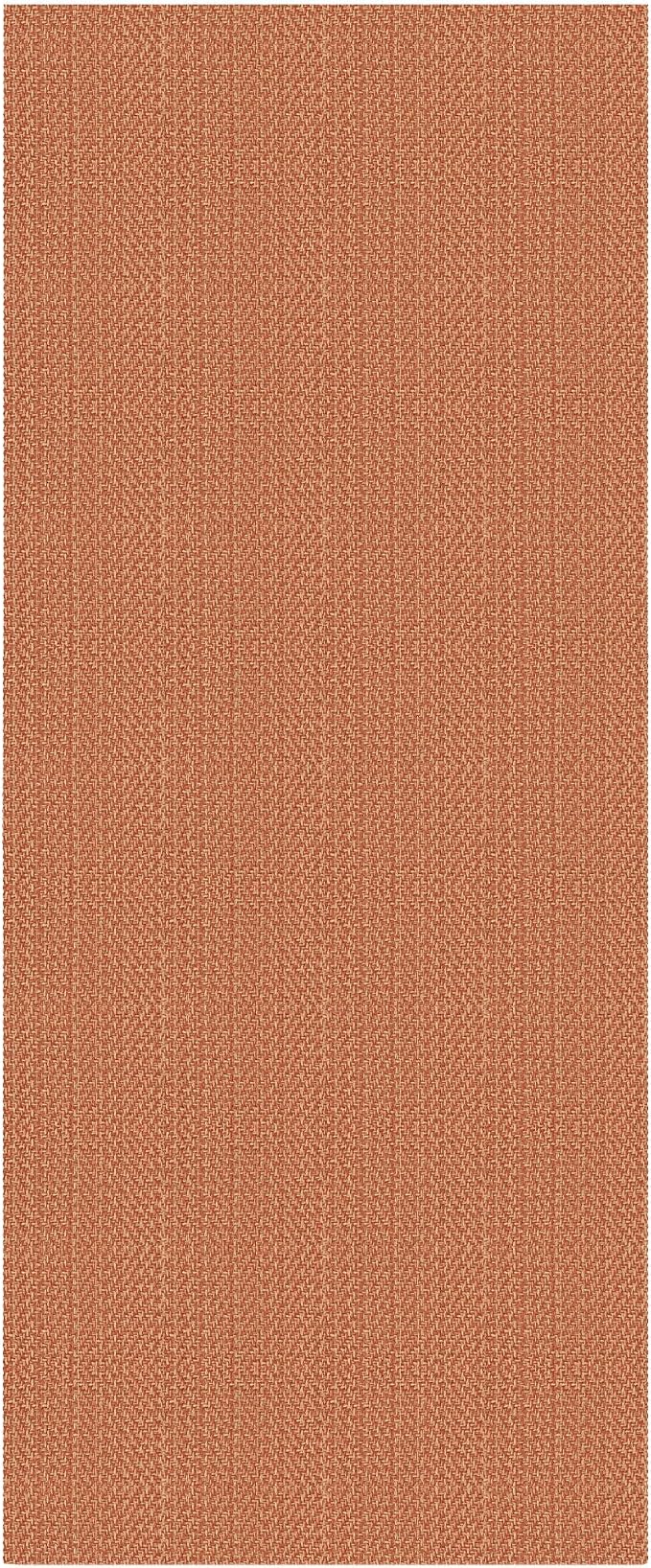 IOHOUZE Washable Runner Rug 2x5 Non Slip Runners for Hallways Entryway Runner Indoor, Kitchen Throw Rug Woven Cotton Floor Carpet for Hall Entrance Bedroom, Rustic Orange