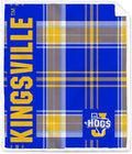 NCAA Texas A&M Kingsville Javelinas Playmaker Plaid Ultra Cozy Sherpa Throw