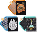 Papyrus Star Wars Birthday Card Assortment, Ewok, Cupcake, and Millennium Falcon (3-Count)