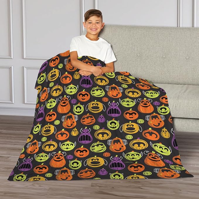 Disney Pixar, Jack-o'-Lanterns, Silk Touch Throw Blanket, 50 x 60 Inches