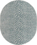 Unique Loom Jill Zarin Outdoor Collection Area Rug - Cape Town (7' 10' x 10' Oval, Teal/ Ivory)