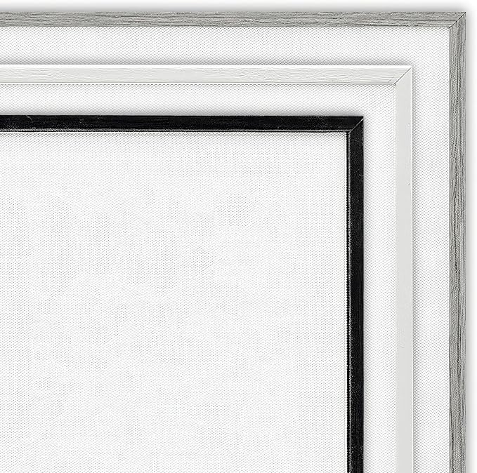 Stupell Industries Vintage Laundry Room Definition Wash Dry Fold, Designed by Lettered and Lined Gray Framed Wall Art, White