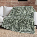 Lucky Brand 50" x 70" Plush Throw Blanket, Bandana Green Blanket for Sofa or Bed