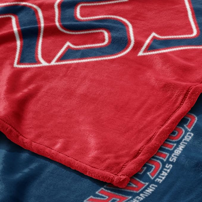 Northwest NCAA Silk Touch Throw Blanket, Ultra Soft Plush Polyester, Lightweight Warm Decorative Fan Gift, 46 x 60 in