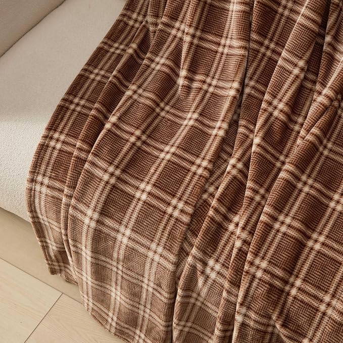 Nautica - King Soft Blanket, Plaid, Lightweight & Cozy Plush Bedding