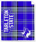 NCAA Tarleton State Texans Playmaker Plaid Ultra Cozy Sherpa Throw
