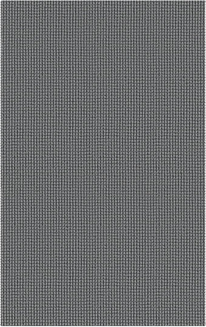 IOHOUZE Washable Area Rug 4x6 Non Slip Rubber Backed Woven Rugs for Entryway Indoor Bedroom Rugs Kitchen Rug Floor Throw Carpet for Entrance Front Door Living Room, Dark Grey