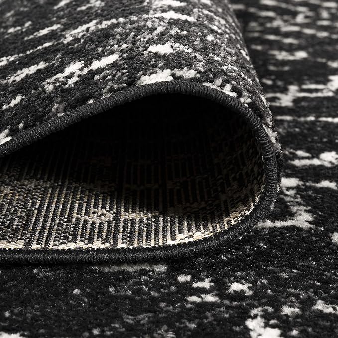 JONATHAN Y Boho Vintage Diamond Black/Ivory Runner Rug 2X20 ft, Moroccan Hype for Living Room, Bedroom, Kitchen, Office, Easy-Cleaning, High Traffic, Pet-Friendly, Non-Shedding (MOH101D-220)
