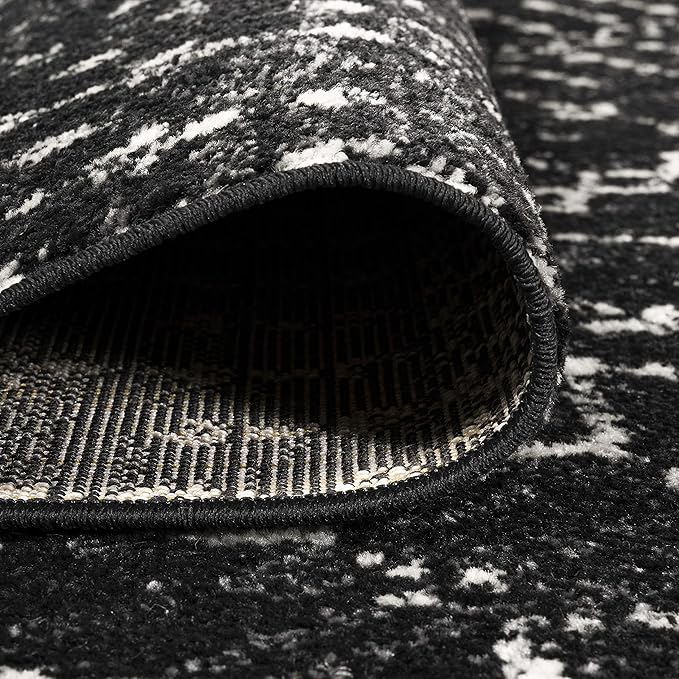 JONATHAN Y Boho Vintage Diamond Black/Ivory Indoor Area Rug 10X14 ft, Moroccan Hype for Living Room, Bedroom, Kitchen, Office, Easy-Cleaning, High Traffic, Pet-Friendly, Non-Shedding (MOH101D-14)