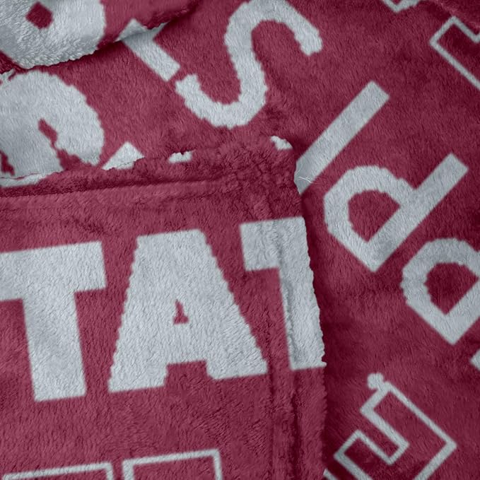Logo Brands NCAA Classic Fleece Throw Blanket -50” x 60” Ultra-Soft Game Day Blanket with Bold Team Colors & Logo – Cozy College Team Bedding for Fans & Alumni