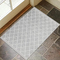 ReaLife Rugs Machine Washable Area Rug - Living Room Bedroom Bathroom Kitchen Entryway Office - Padded Crease Free Stain Resistant Premium - Boho Modern Farmhouse - Tessa- Gray Ivory - 2'x 3'
