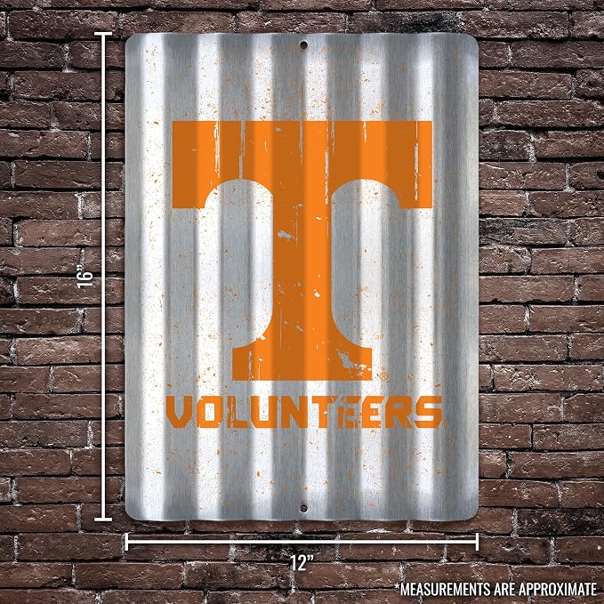 Rico Industries NCAA 12" X 16" Tin Metal Roof Sign