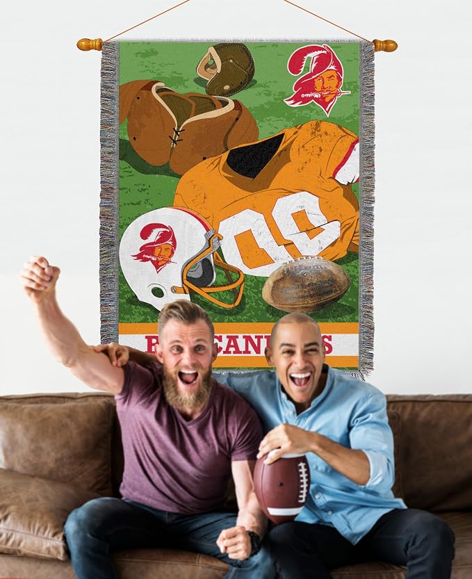 Northwest NFL Woven Tapestry Wall Hanging, 48 x 60 Inches, Officially Licensed, Decorative Fringes